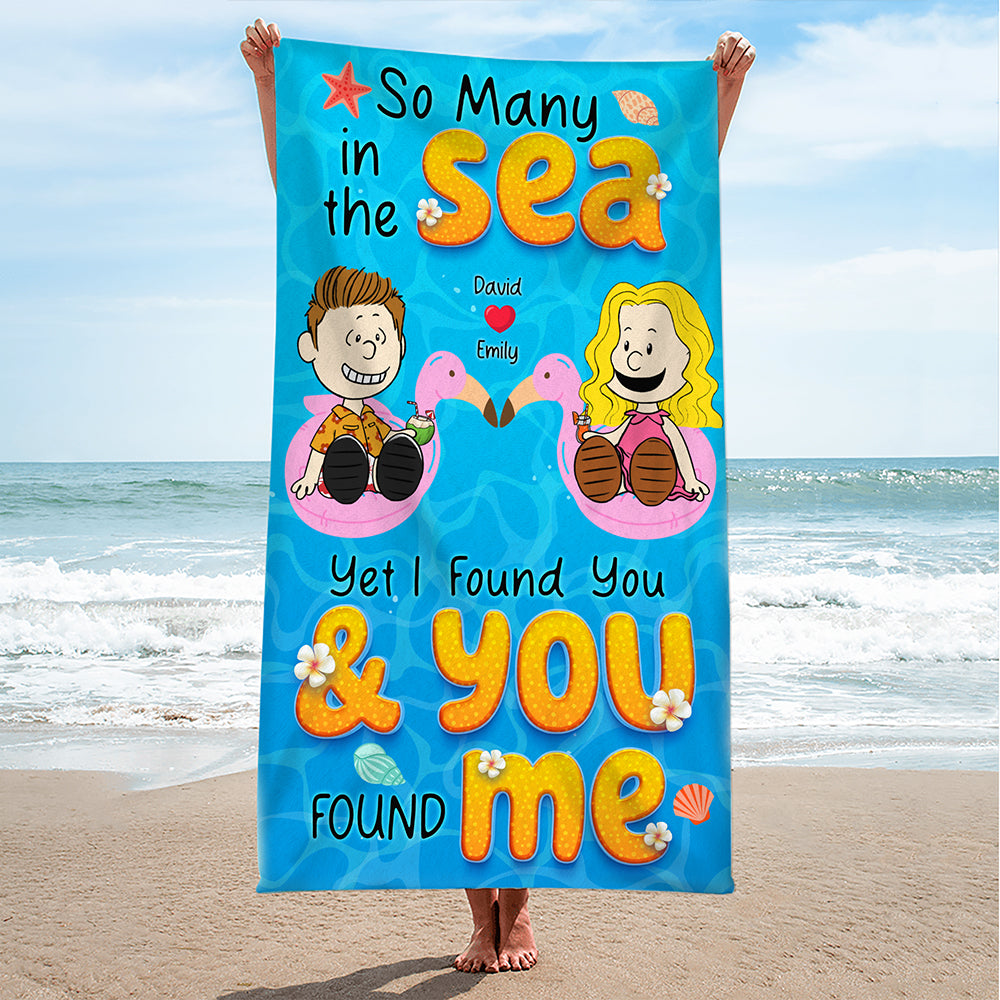 Personalized Gifts For Couple Beach Towel 01kaqn100125pa - Beach Towel - GoDuckee