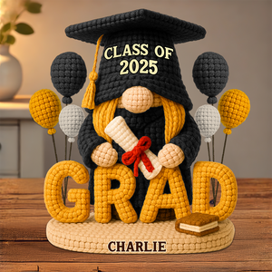 Gnome Graduation Plaque - Personalized Gifts For Graduates 02napu140525 - Shaped Plaques - GoDuckee
