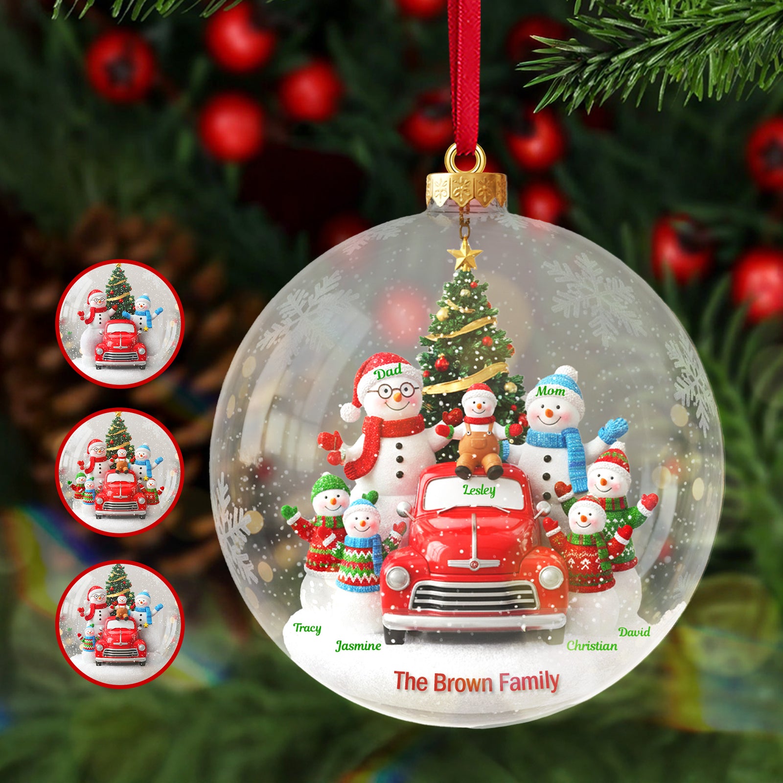 Personalized Gifts For Family Christmas Ornament 01tomg011025 - Ornament - GoDuckee