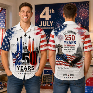 Proud American - Celebrated America 250th Anniversary Hawaiian Shirt - Gifts For Patriots 03nalu280526 - Hawaiian Shirts - GoDuckee