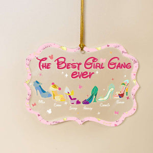 The Best Girl Gang Ever, Gift For Girls, Personalized Acrylic Ornament, Cartoon Shoes Ornament, Christmas Gift 01TOHN261023 - Ornament - GoDuckee