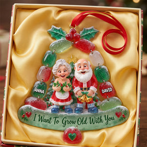 Mischievous Old Couple Acrylic Ornament - Personalized Gift For Couples 06OHTN070926