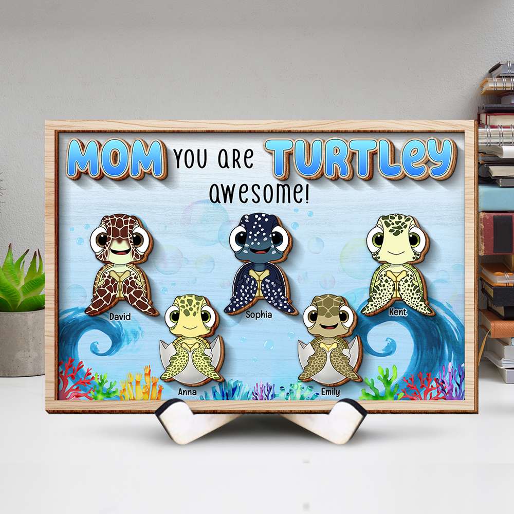 Personalized Gifts For Mom 2 Layers Wood Sign 01KAQN280324 Mother's Day - Wood Signs - GoDuckee