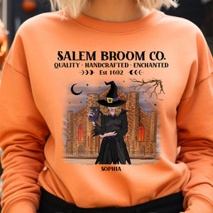 Salem Broom Co. Personalized Shirt - Gift For Witch Lover - Shirts - GoDuckee