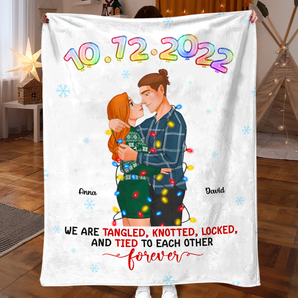 Couple Loving Each Other - Personalized Blanket - Gifts For Couple 04TOPU281123DA - Blanket - GoDuckee