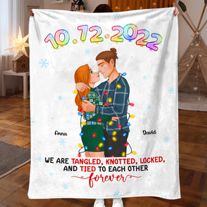 Couple Loving Each Other - Personalized Blanket - Gifts For Couple 04TOPU281123DA - Blanket - GoDuckee