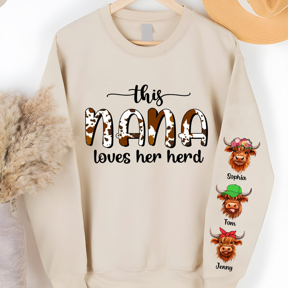 This Nana Loves Her Herd Personalized 3D Shirt 01NATN210823 - AOP Products - GoDuckee