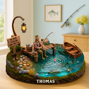 Fishing Man Acrylic Plaque - Personalized Gifts For Fishers 02topu240625 - Shaped Plaques - GoDuckee