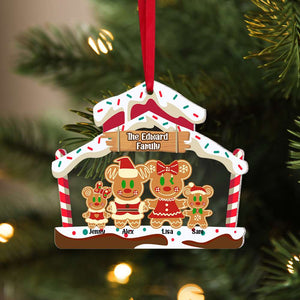 Personalized Christmas Gifts For Family Acrylic Ornament, Gingerbread 03KAMH120924 - Ornament - GoDuckee