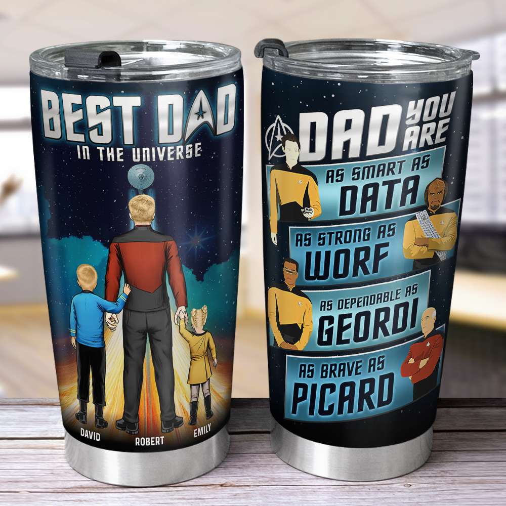Best Dad In The Galaxy 09ACQN170523HH Gift For Father's Day, Personalized Tumbler - Tumbler Cup - GoDuckee