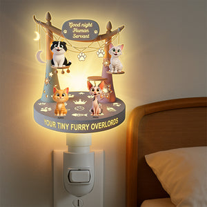Furry Overlord Acrylic Night Light - Personalized Gifts For Cat Lovers 02tgqn080725 - Night Lights - GoDuckee
