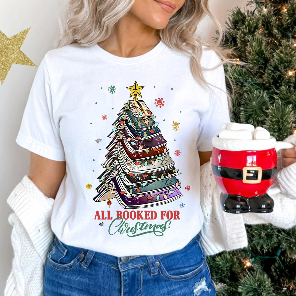 Gifts For Book Lovers Christmas Tree Shirt 04HUDT161024 - Shirts - GoDuckee