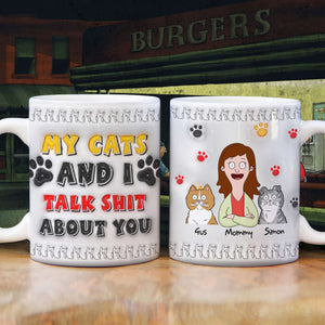 Mom & Her Little Furries Coffee Mug - Personalized Gifts Mother 04QHLU010425HG - Coffee Mug - GoDuckee