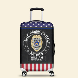 Custom Badge Gifts For Police Luggage Cover 02qhqn300724 - Luggage Covers - GoDuckee