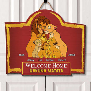 Personalized Gifts For Family Wood Sign, Welcome Home No Worries 01QHLU120824HG - Wood Sign - GoDuckee