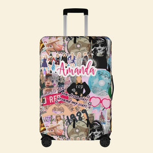 Personalized Gifts For Fan Luggage Cover 01acdt160724 Custom Name Luggage Cover - Luggage Covers - GoDuckee