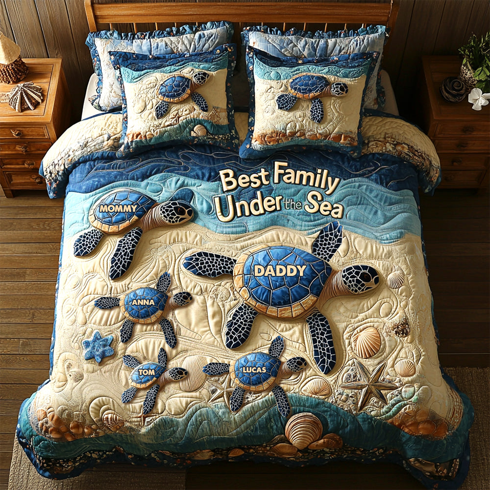 Personalized Gifts For Family Quilt Bedding Set 05tgtn120425 - Blanket - GoDuckee