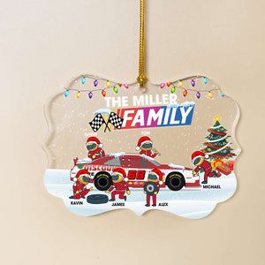 Gift For Family, Personalized Acrylic Ornament, Racing Mini Family Ornament, Christmas Gift 01BHLH130922 - Ornament - GoDuckee
