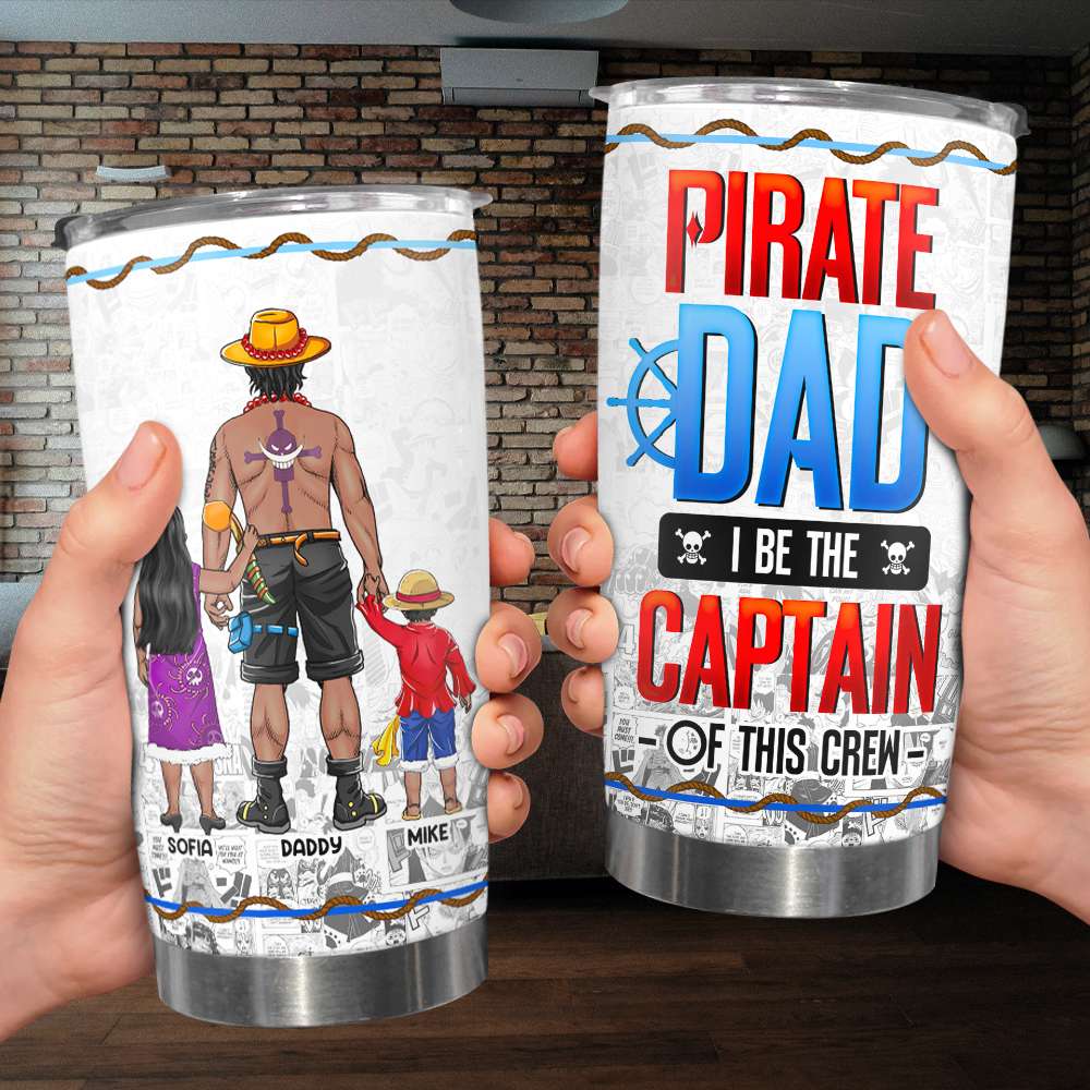 Personalized Gifts For DadTumbler Pirate Dad 02HUMH130325PA - Tumbler Cup - GoDuckee