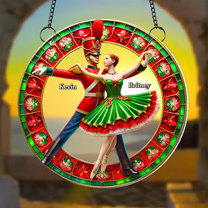 Personalized Gifts For Couples, Ballet Couple Dancing Acrylic Suncatcher Ornament 10ACDT040924 - Ornament - GoDuckee