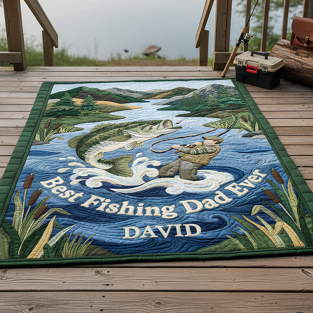 Best Fishing Dad Blanket - Personalized Gifts For Dad 03padt090126 - Blanket - GoDuckee
