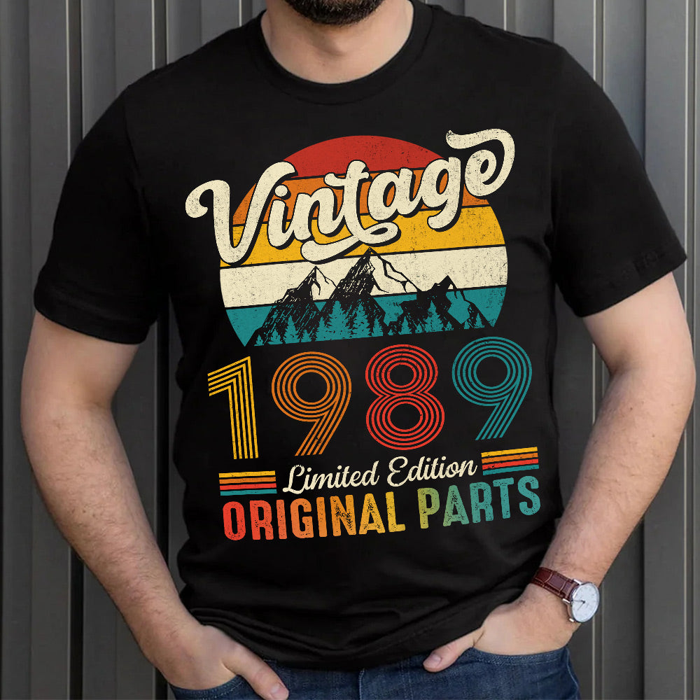 Vintage Original Parts, Personalized Year Of Birth Shirt tt-02huti030822 - Shirts - GoDuckee