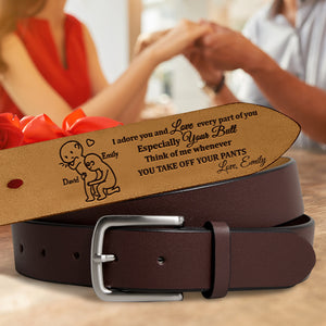 Personalized Gifts For Husband, Boyfriend Secret Message Men's Belt 02natn200524 Father's Day - Belts - GoDuckee