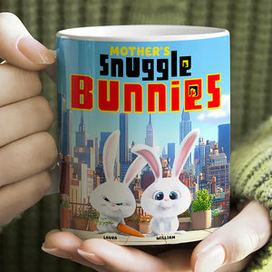 Personalized Gifts For Mom Coffee Mug 05tgqn190225 Mom's Snuggle Bunny, Easter Gifts - Coffee Mug - GoDuckee