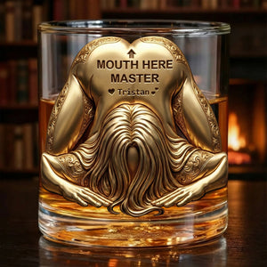 Master Round Glass - Personalized Gifts For Him, Husband, Boyfriend 04QHLU121225 - Glass - GoDuckee