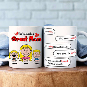 Personalized Gifts For Mom Coffee Mug Mom & Little Ones 03TOLU080125HH - Coffee Mug - GoDuckee