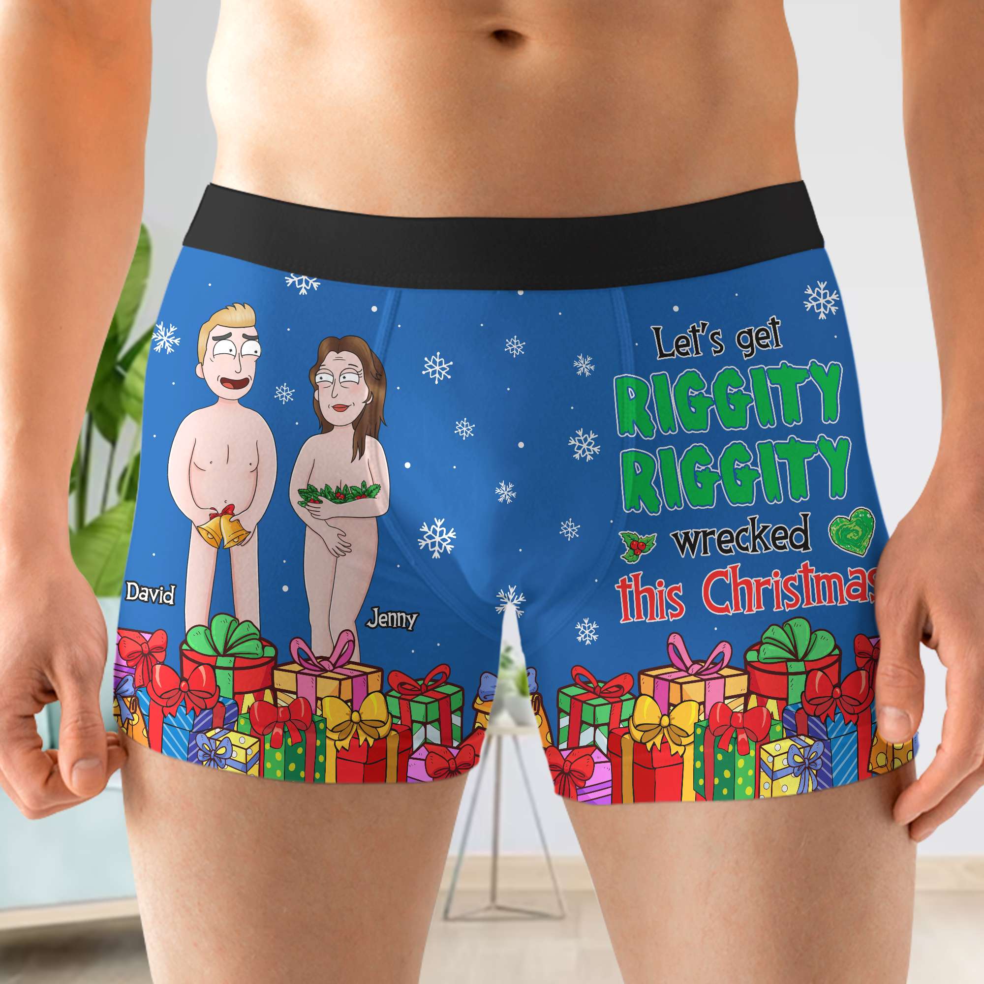 Personalized Gifts for Him, Funny Cartoon Couple Man Boxer 01TOTN170824HG - Boxer Briefs - GoDuckee