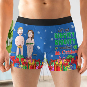 Personalized Gifts for Him, Funny Cartoon Couple Man Boxer 01TOTN170824HG - Boxer Briefs - GoDuckee