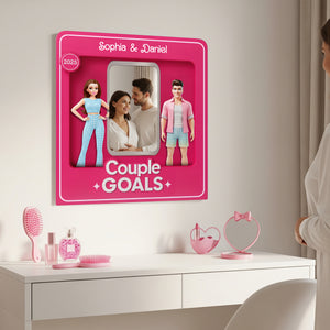 Couple Goals Shaped Mirror - Personalized Gifts For Couples 01OHLU280725 - Mirror - GoDuckee