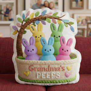 Grandma Peep Easter Custom Shape Pillow - Personalized Gifts For Grandma 05ohqn040226 - Pillow - GoDuckee