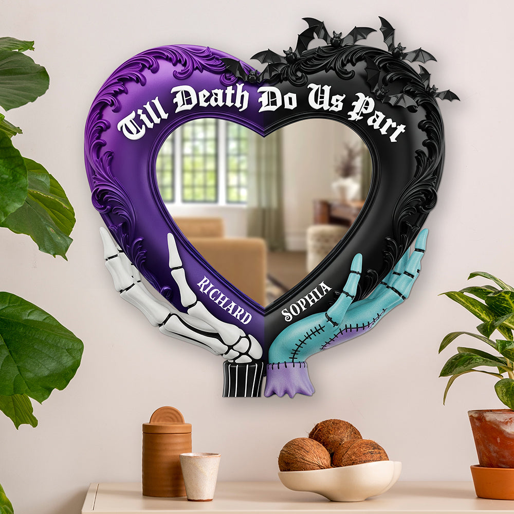 Spooky Couple Mirror - Personalized Gifts For Couple 03pgqn300725 - Mirror - GoDuckee