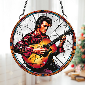 Personalized Gifts For Guitar Lovers Suncatcher Ornament 03acpu300824 - Ornament - GoDuckee