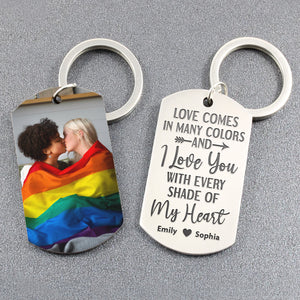 Custom Photo Gifts For Couple Keychain 05pgqn180624 - Keychains - GoDuckee