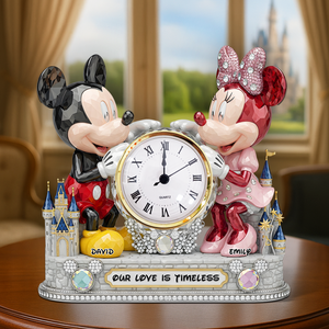 Timeless Love Couple Desk Clock Plaque - Personalized Gift For Couple 02OHPU030625 - Clock Plaques - GoDuckee