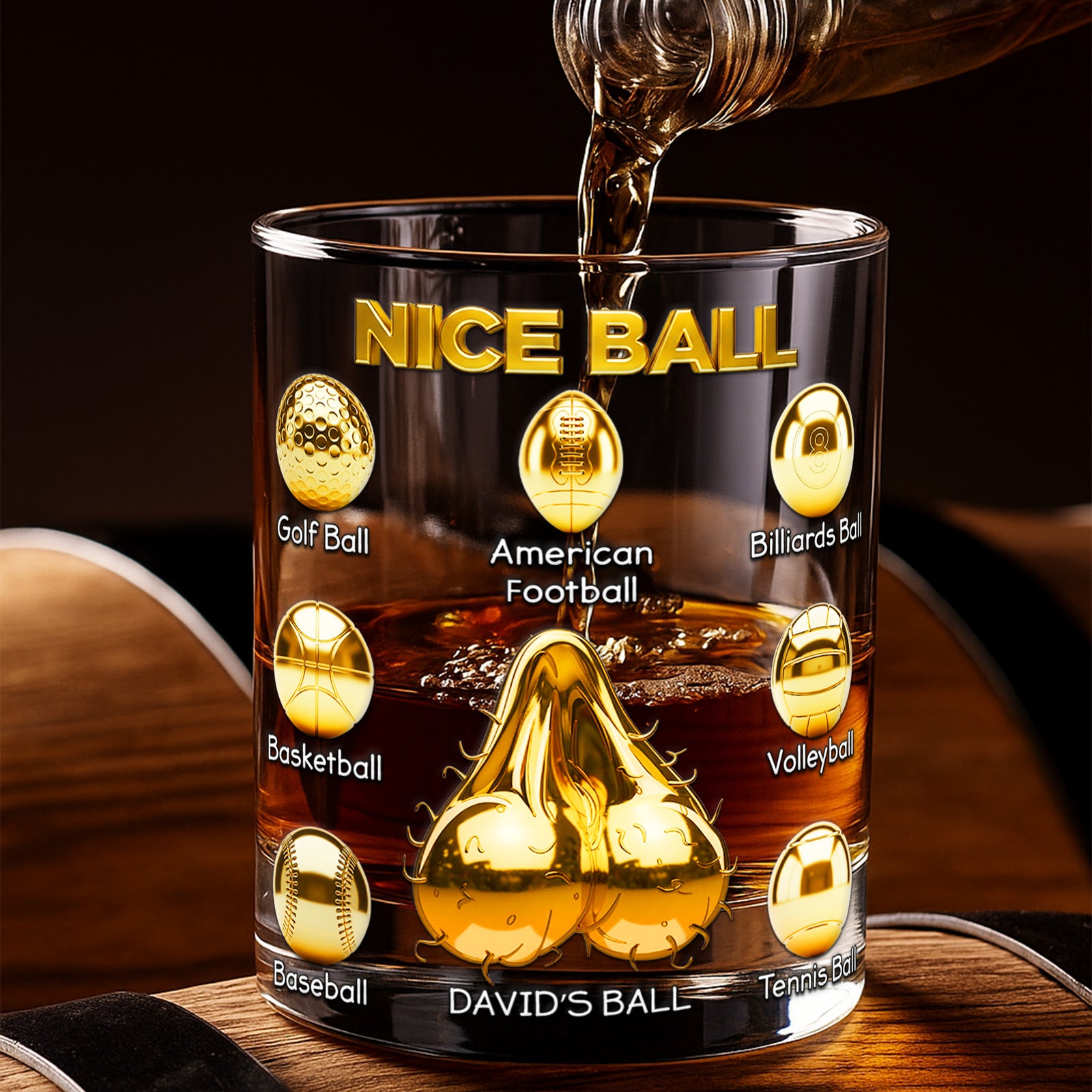 Funny Nice Ball Round Glass - Personalized Gifts For Him 07OHLU251125 - Glass - GoDuckee