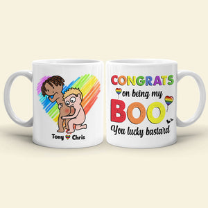 Couple Congrats On Being My Boo 01htpo090623hh Personalized Coffee Mug - Coffee Mug - GoDuckee