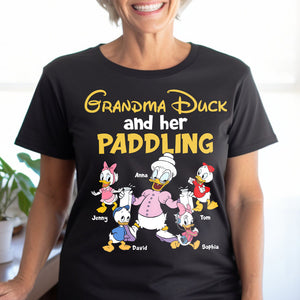Personalized Gifts For Grandma Shirt Grandma Duck And Her Paddling 01natn230124 - 2D Shirts - GoDuckee