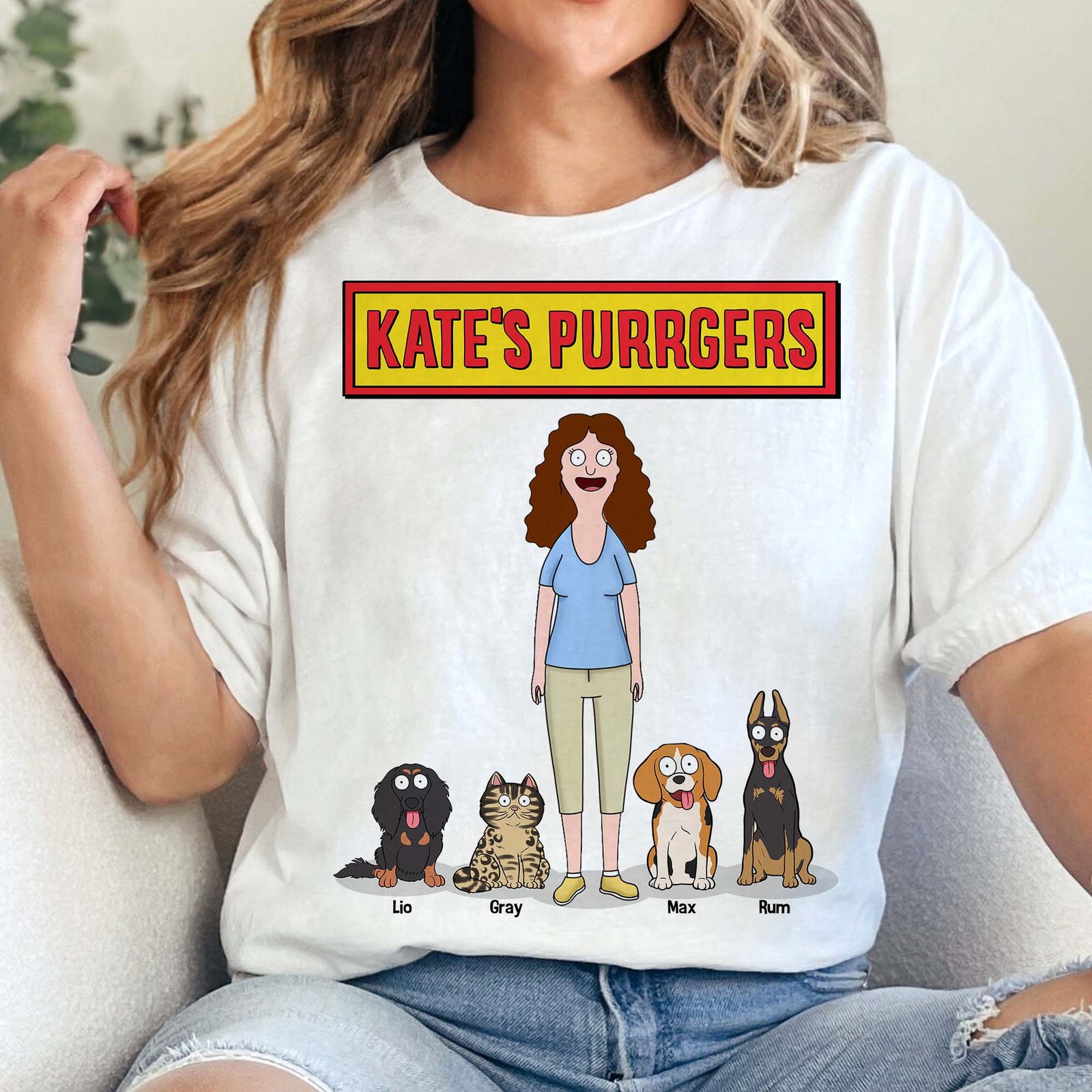 Dogs And Cats Mom Shirt Personalized Gifts For Pet Lovers 04qhtn010425hg - Shirts - GoDuckee