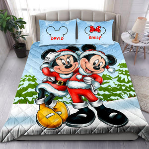 Personalized Gifts For Couple Christmas Quilt Bed Set 02ACQN291024 - Blanket - GoDuckee