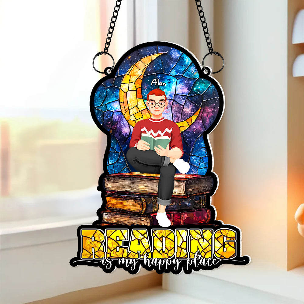 Personalized Book Lovers Suncatchers For Windows Hanging