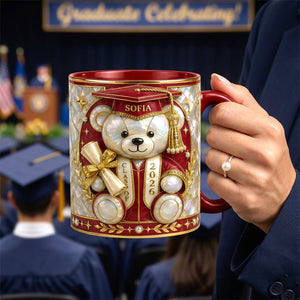 Lovely Bear - Celebrate Graduation Accent Mug - Personalized Gifts For Graduates 04tytn080526 - Coffee Mug - GoDuckee