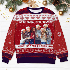 Custom Photo Gifts For Friends Sweatshirt Ugly Christmas 02XQQN081024 - Ugly Christmas Sweater - GoDuckee