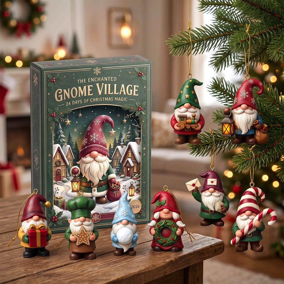 Gnome Village Advent Calendar Blind Box - Personalized Christmas Gifts 04totn271026 - Advent Calendar - GoDuckee