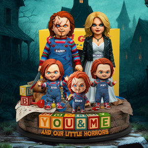 Horror Family Acrylic Plaque - Personalized Gifts For Family 03QHLU260525 - Shaped Plaques - GoDuckee