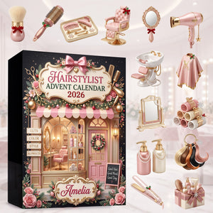 Glam Hairstylist Accessories Advent Calendar - Personalized Gift For Hairstylist 03PGLU291026 - Advent Calendar - GoDuckee