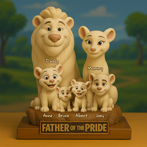 Personalized Gifts For Family Acrylic Plaque- Roaring Family Together - Shaped Plaques - GoDuckee
